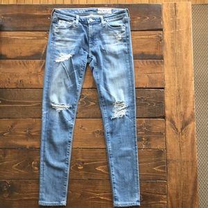 AG distressed skinny jeans NEW — NEVER WORN